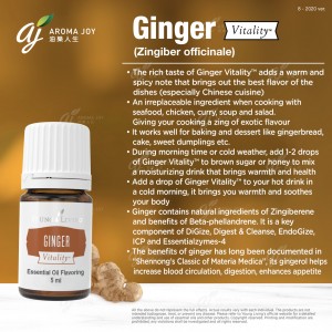Ginger Vitality 生薑精油調味料